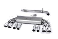 Milltek Non-Resonated Race Cat-Back Exhaust | Audi 8V S3 - Polished Tips