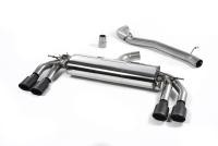 Milltek Non-Resonated Cat-Back Exhaust | Audi TTS MK3 - Cerakote Black Tips