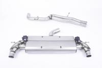Milltek Non-Resonated Cat-Back Exhaust | Audi MK3 TTRS - Cerakote Black Tips