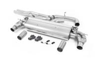 Milltek Non-Resonated Cat-Back Exhaust | Audi 8V RS3 - Cerakote Black Tips