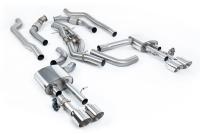 Milltek 80mm Non-Resonated OPF-Back Exhaust | Audi D5 S8 - Polished Tips