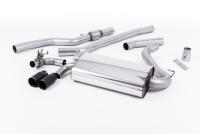 Milltek Non-Resonated Cat-Back Exhaust | BMW F32 428i - Cerakote Black Tips