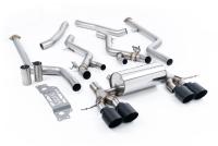 Milltek Non-Resonated Cat-Back Exhaust | BMW G87 M2 - Cerakote Black Tips