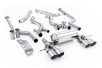 Milltek Non-Resonated Cat-Back Exhaust | BMW G87 M2 - Brushed Titanium Tips