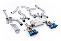 Milltek Non-Resonated Cat-Back Exhaust | BMW G87 M2 - Burnt Titanium Tips