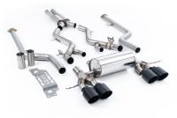 Milltek Resonated Cat-Back Exhaust | BMW G87 M2 - Cerakote Black Tips