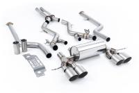 Milltek Resonated Cat-Back Exhaust | BMW G87 M2 - Brushed Titanium Tips