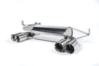 Milltek Rear Silencer | BMW E46 M3 CSL - Quad Polished Tips