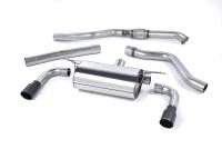 Milltek Resonated Cat-Back Exhaust | BMW F22 M235i - Cerakote Black Tips