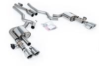 Milltek Valved Non-Resonated Cat-Back | Ford Mustang S650 - Polished Tips