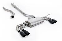 Milltek Non-Resonated Cat-Back Exhaust | Land Rover Defender 130 - Black Tips