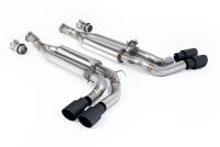 Milltek Valved Cat-Back Exhaust | Mercedes G63 W463 - Cerakote Black Tips