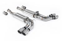 Milltek Valved Cat-Back Exhaust | Mercedes G63 W463 - Brushed Titanium Tips