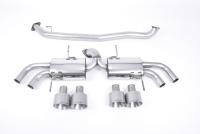 Milltek Secondary Cat-Back Exhaust | Nissan GT-R R35 - Brushed Titanium Tips