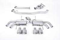 Milltek Non-Resonated Cat-Back Exhaust | Nissan GT-R R35 - Brushed Titanium Tips