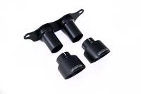 GT-100 Cerakote Black Trims & Mounting Plate - Fits to OE Rear Silencer
