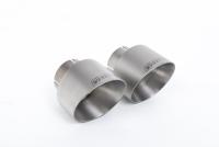 GT-100 Brushed Titanium Trims & Mounting Plate - Fits to OE Silencer