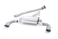 Milltek Non-Resonated Cat-Back Exhaust | Toyota GR86 - Brushed Titanium Tips