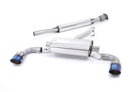 Milltek Resonated Cat-Back Exhaust | Toyota GR86 - Burnt Titanium Tips