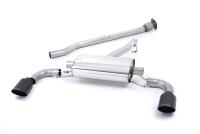 Milltek Non-Resonated Cat-Back Exhaust | Toyota GR86 - Cerakote Black Tips