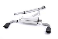 Milltek Resonated Cat-Back Exhaust | Toyota GR86 - Cerakote Black Tips