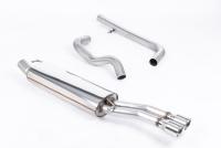 Milltek Non-Resonated Cat-Back Exhaust | VW Jetta MK4 1.8T-Polished Twin Tips