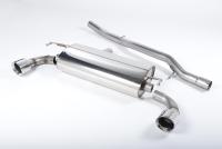 Milltek Non-Resonated Cat-Back Exhaust | VW Golf MK4 R32-Polished Tips