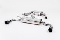 Milltek Resonated Cat-Back Exhaust | VW Golf MK6 GTI-Cerakote Black Tips