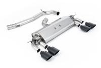 Milltek Non-Resonated Cat-Back Exhaust | VW Golf R MK7-Cerakote Black Tips