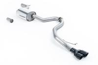 Milltek Resonated Cat-Back Exhaust | VW Jetta MK6 GLI-Cerakote Black Tips