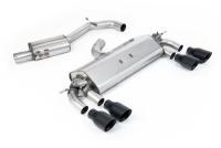Milltek Resonated Cat-Back Exhaust | VW Golf R MK7-Cerakote Black Tips