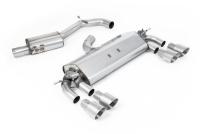 Milltek Resonated Cat-Back Exhaust | VW Golf R MK7-Brushed Titanium Tips