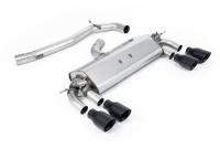 Milltek Non-Resonated Cat-Back Exhaust | VW Golf R MK7-Cerakote Black Tips
