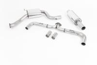 Milltek Road+ Cat-Back Exhaust | VW Golf MK7.5 GTI-Brushed Titanium Tips