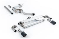 Milltek Resonated Cat-Back Exhaust | VW Golf MK7.5 GTI-Carbon Fibre Tips