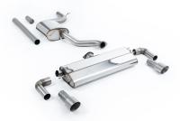 Milltek Resonated Cat-Back Exhaust | VW Golf MK7.5 GTI-Brushed Titanium Tips