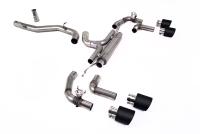 Milltek 80mm Race Cat-Back Exhaust | VW Golf R MK8-Carbon Tips