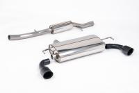 Milltek Resonated Cat-Back Exhaust | VW Golf MK4 R32-Cerakote Black Tips