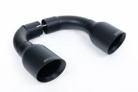 Milltek Resonated Cat-Back Exhaust | VW Golf MK4 R32-Cerakote Black Tips