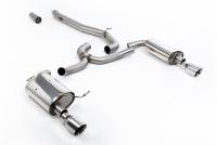 Milltek Non-Resonated Cat-Back Exhaust | VW Golf MK7 Alltrack 1.8TSI-Polished Tips