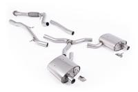 Milltek Non-Resonated Cat-Back Exhaust | Audi B9.5 A4 2.0 TFSI Quattro
