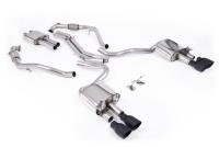 Milltek Resonated Cat-Back Exhaust | Audi B9 S5 - Cerakote Black Tips