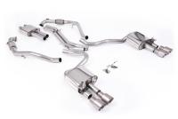 Milltek Resonated Cat-Back Exhaust | Audi B9 S5 - Brushed Titanium Tips
