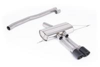 Milltek Non-Resonated Cat-Back Exhaust | Mini F66 Cooper - Carbon Fibre Tips