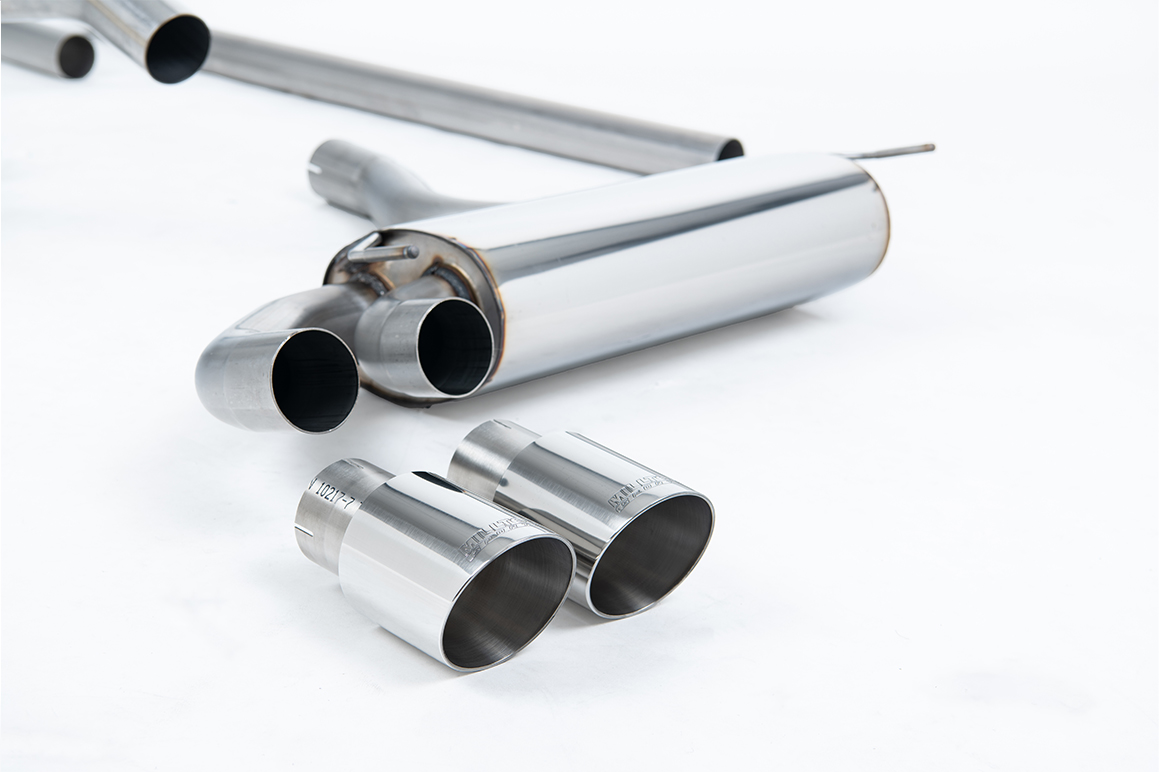 Milltek Non-Resonated Downpipe-Back Exhaust | Audi UR Quattro 10V - Polished Tips