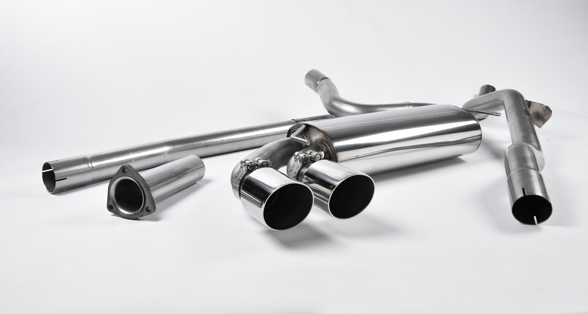 Milltek Non-Resonated Downpipe-Back Exhaust | Audi UR Quattro 10V - Polished Tips