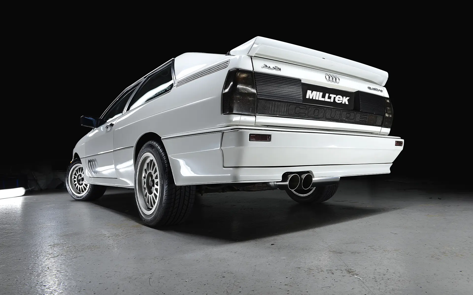 Milltek Non-Resonated Downpipe-Back Exhaust | Audi UR Quattro 10V - Polished Tips