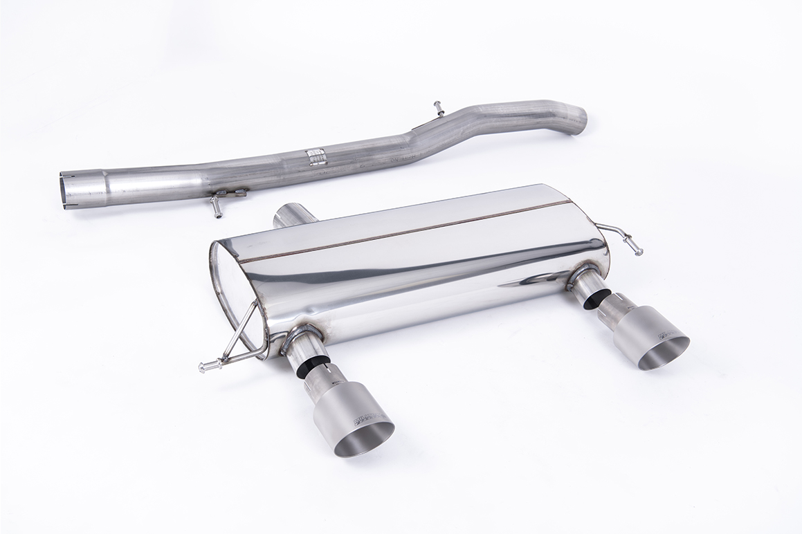Milltek Non-Resonated Race Cat-Back Exhaust | Audi TT MK1 225 - Brushed Titanium Tips