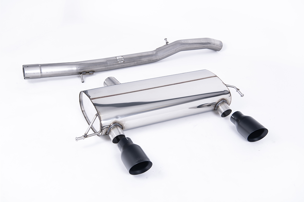 Milltek Non-Resonated Race Cat-Back Exhaust | Audi TT MK1 225 - Cerakote Black Tips