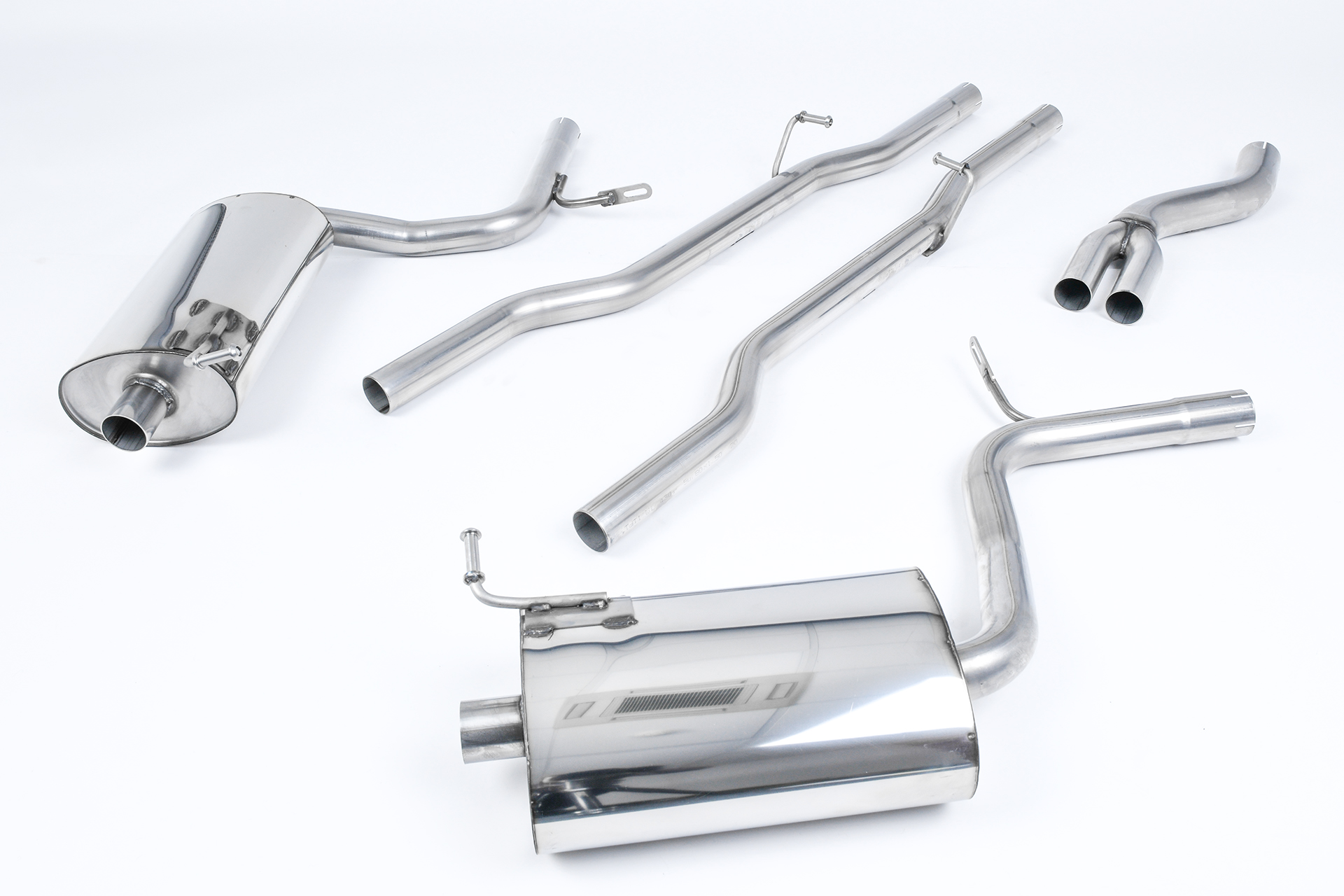 Milltek Non-Resonated Cat-Back Exhaust | Audi B7 A4 2.0 TFSI - GT100 Tips
